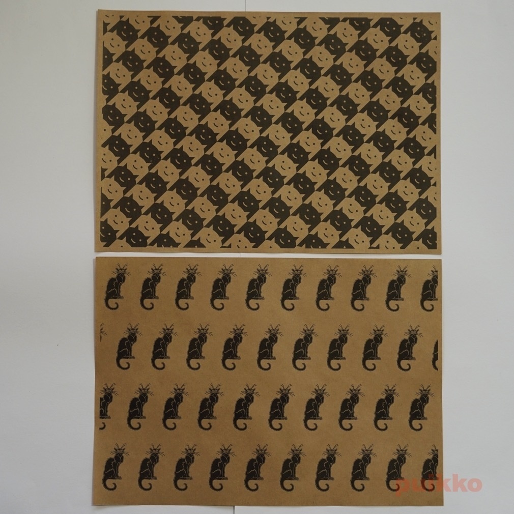 紙製ブックカバー 猫柄1