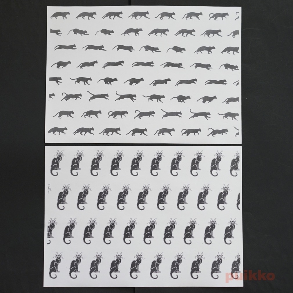 紙製ブックカバー 猫柄1