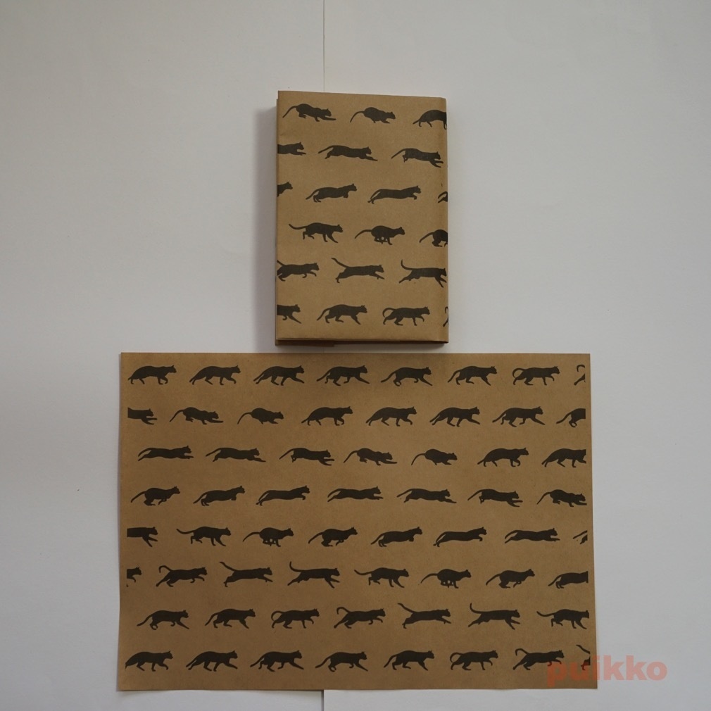 紙製ブックカバー 猫柄1