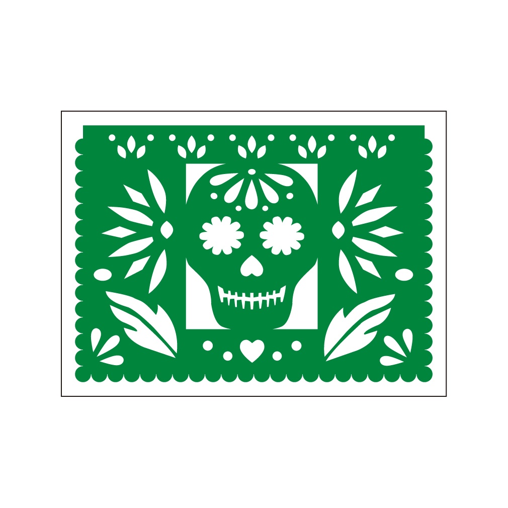 パペルピカド風ステッカー ドクロ3