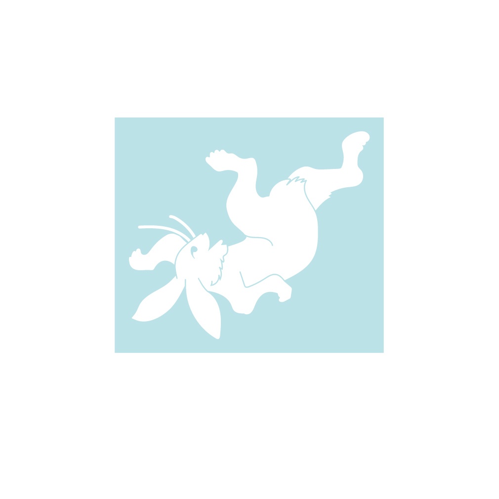 ステッカー 「鳥獣戯画」うさぎ