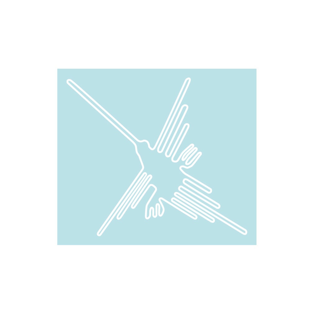 ステッカー ナスカの地上絵・ハチドリ