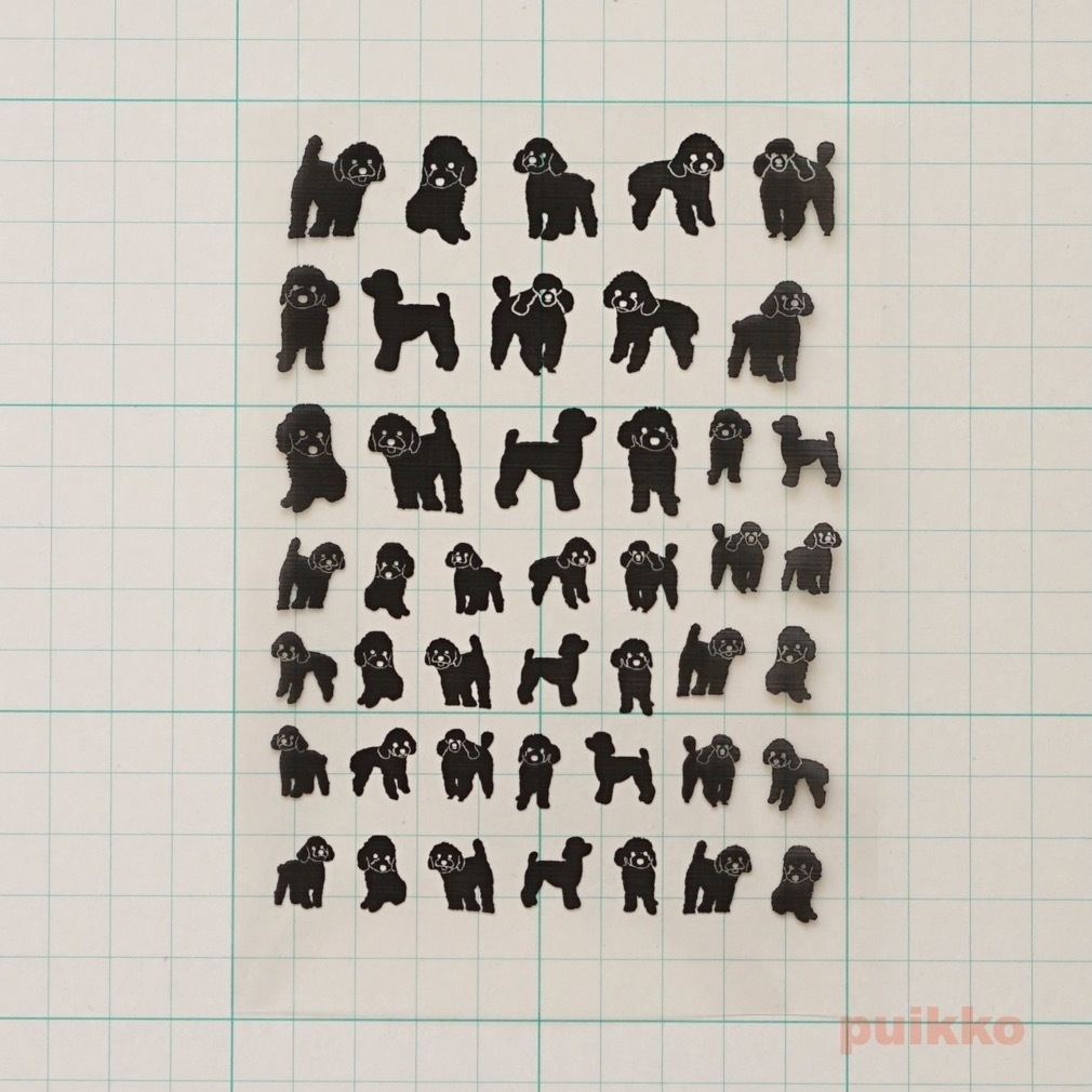 レジン封入用フィルム トイプードル