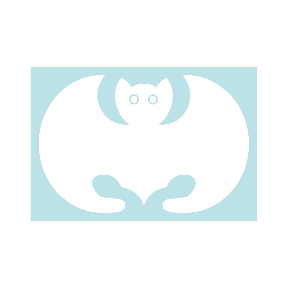 家紋ステッカー 光琳蝙蝠