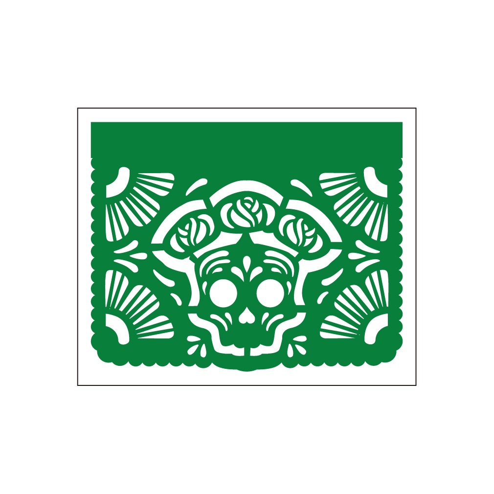 パペルピカド風ステッカー ドクロ4