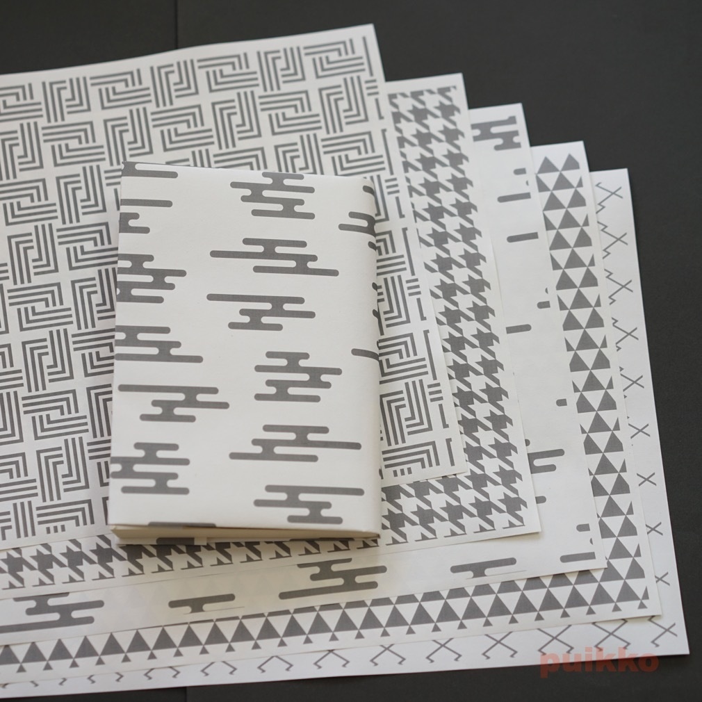 紙製ブックカバー 和柄パターン5