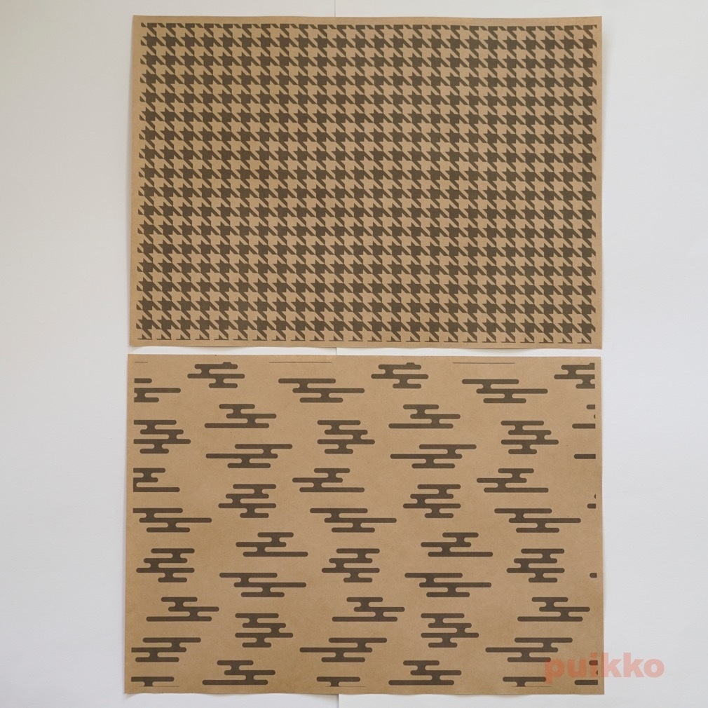 紙製ブックカバー 和柄パターン5