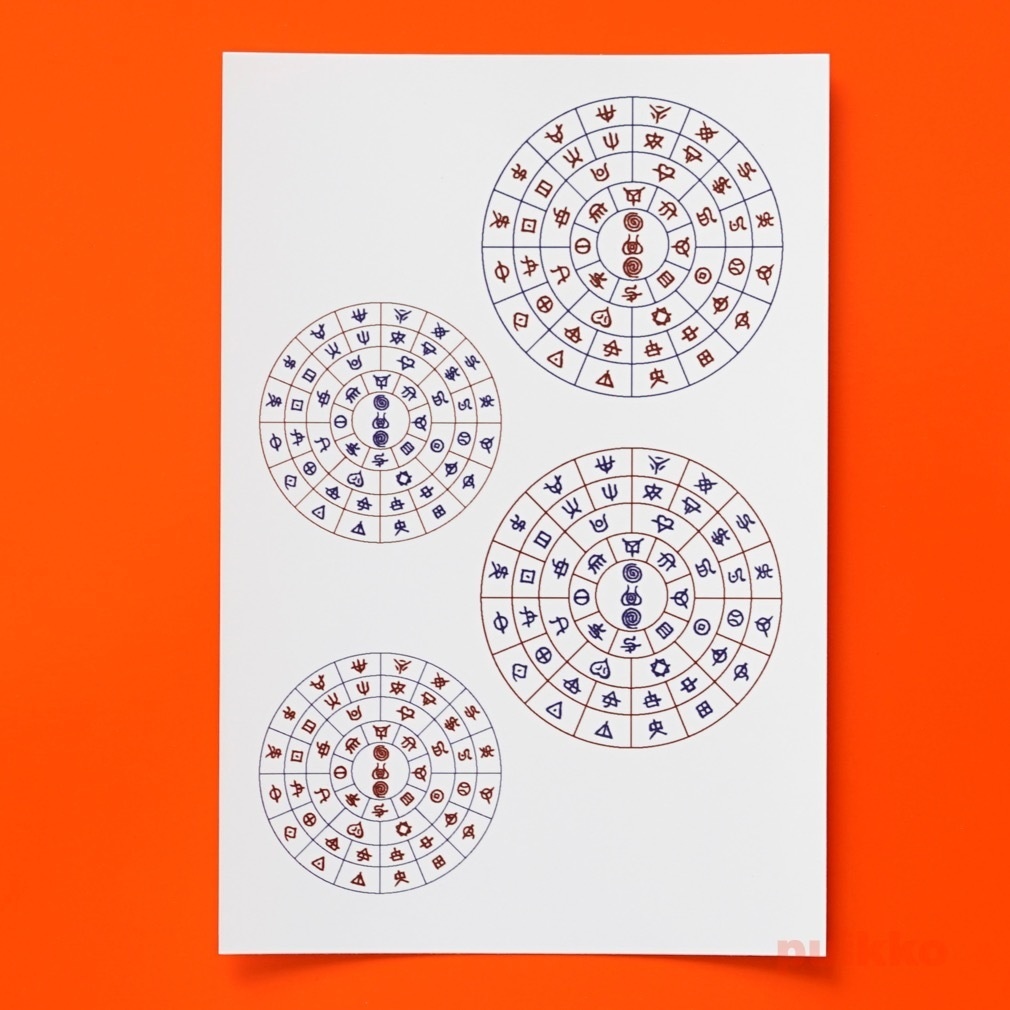 タトゥーシール フトマニ図