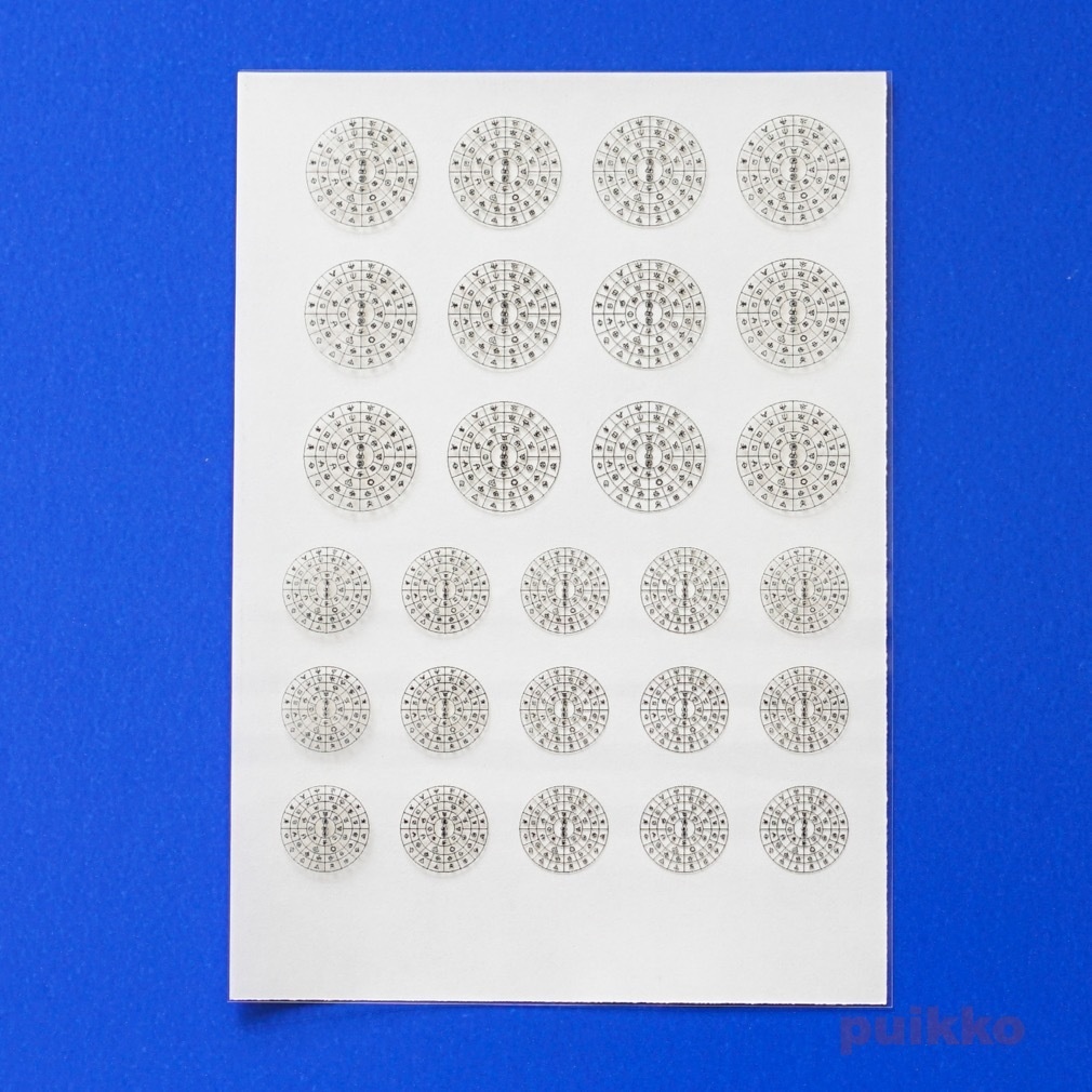 レジン封入用フィルム フトマニ図 箔押し