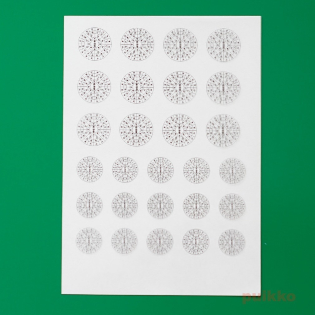 レジン封入用フィルム フトマニ図