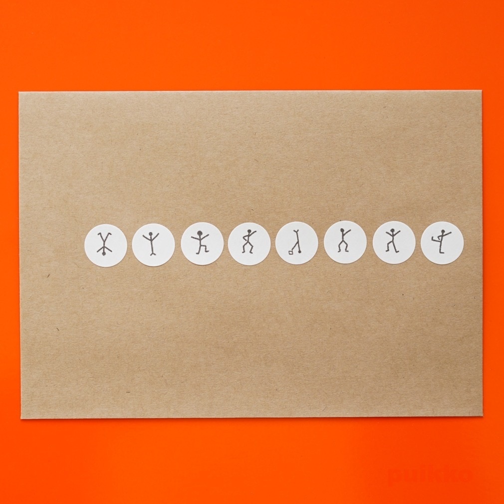 丸シール15mm シャーロック・ホームズ「踊る人形」ver.2