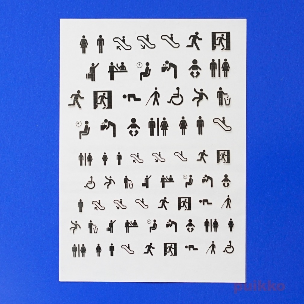 レジン封入用フィルム ピクトグラム 箔押し