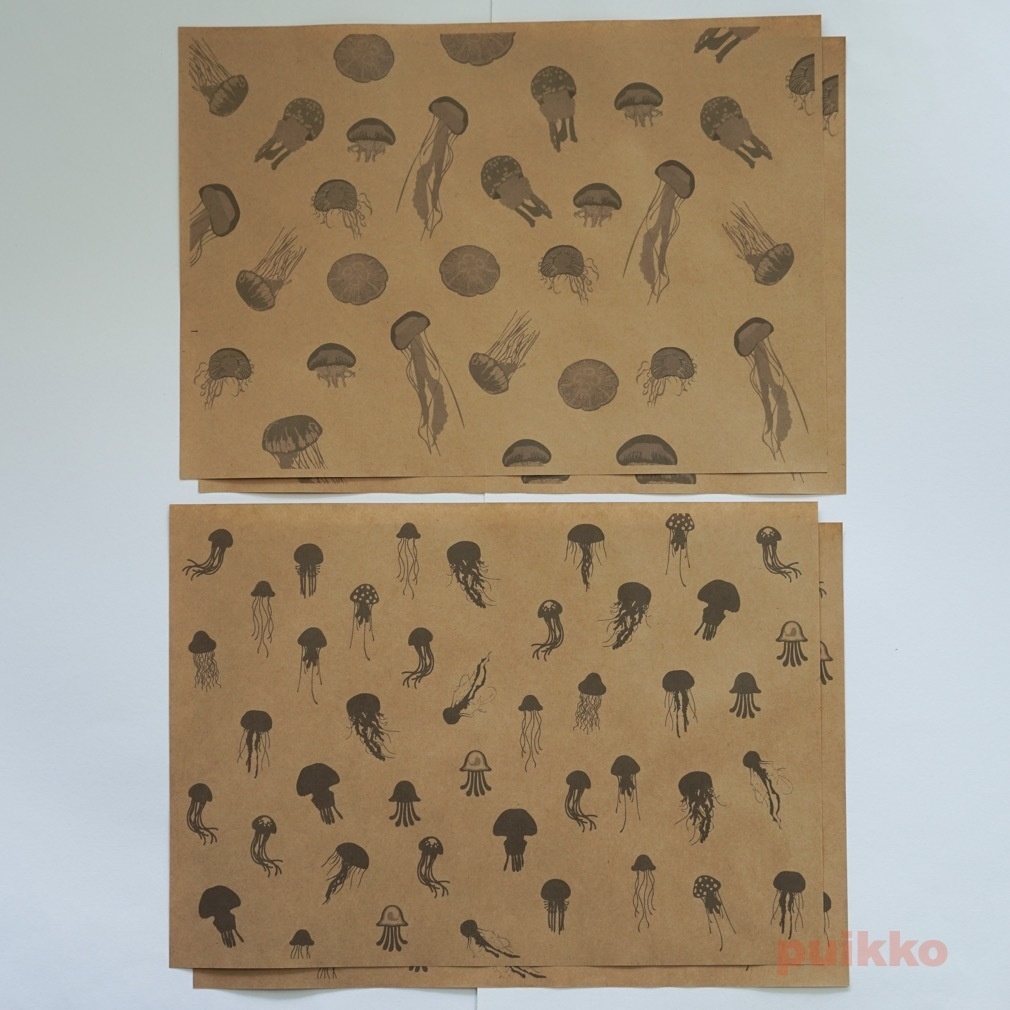 紙製ブックカバー クラゲ