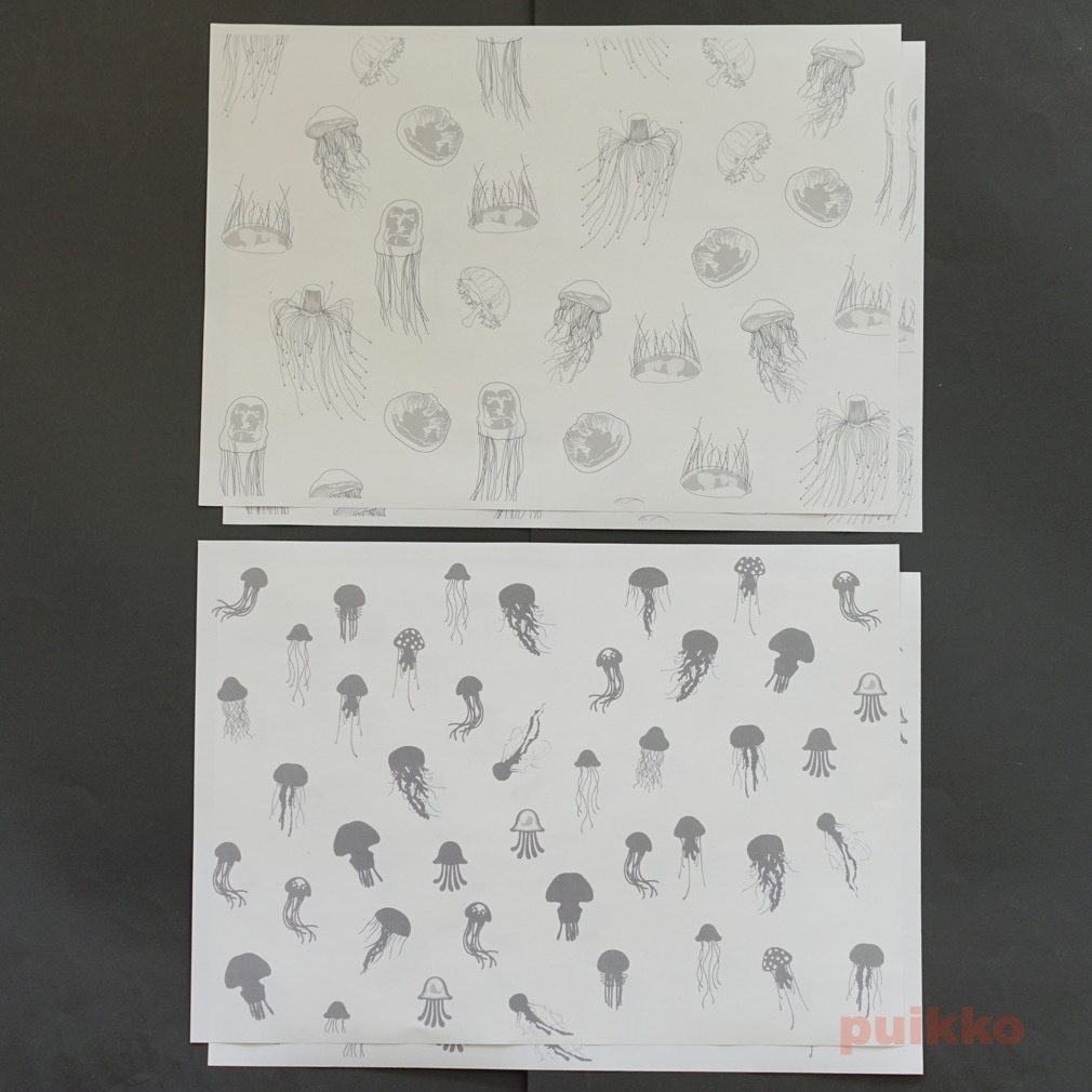 紙製ブックカバー クラゲ