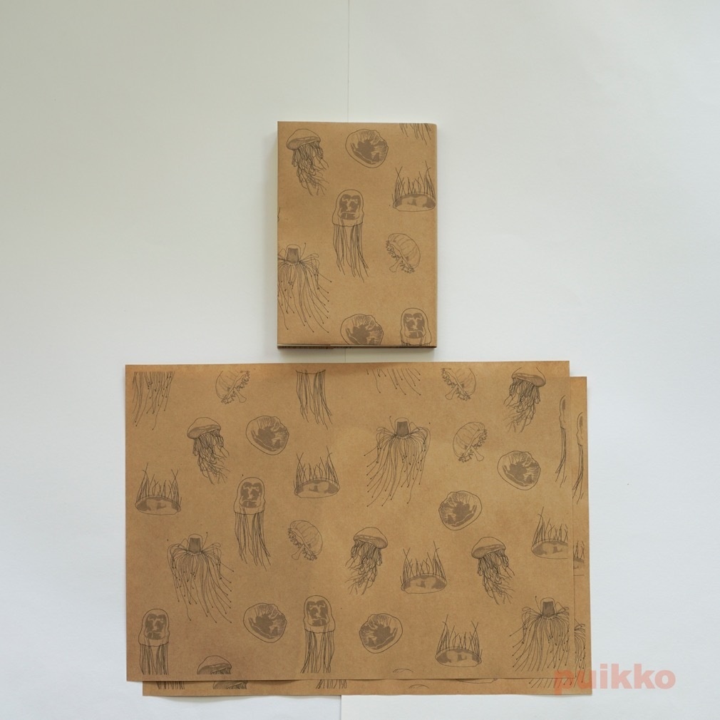 紙製ブックカバー クラゲ