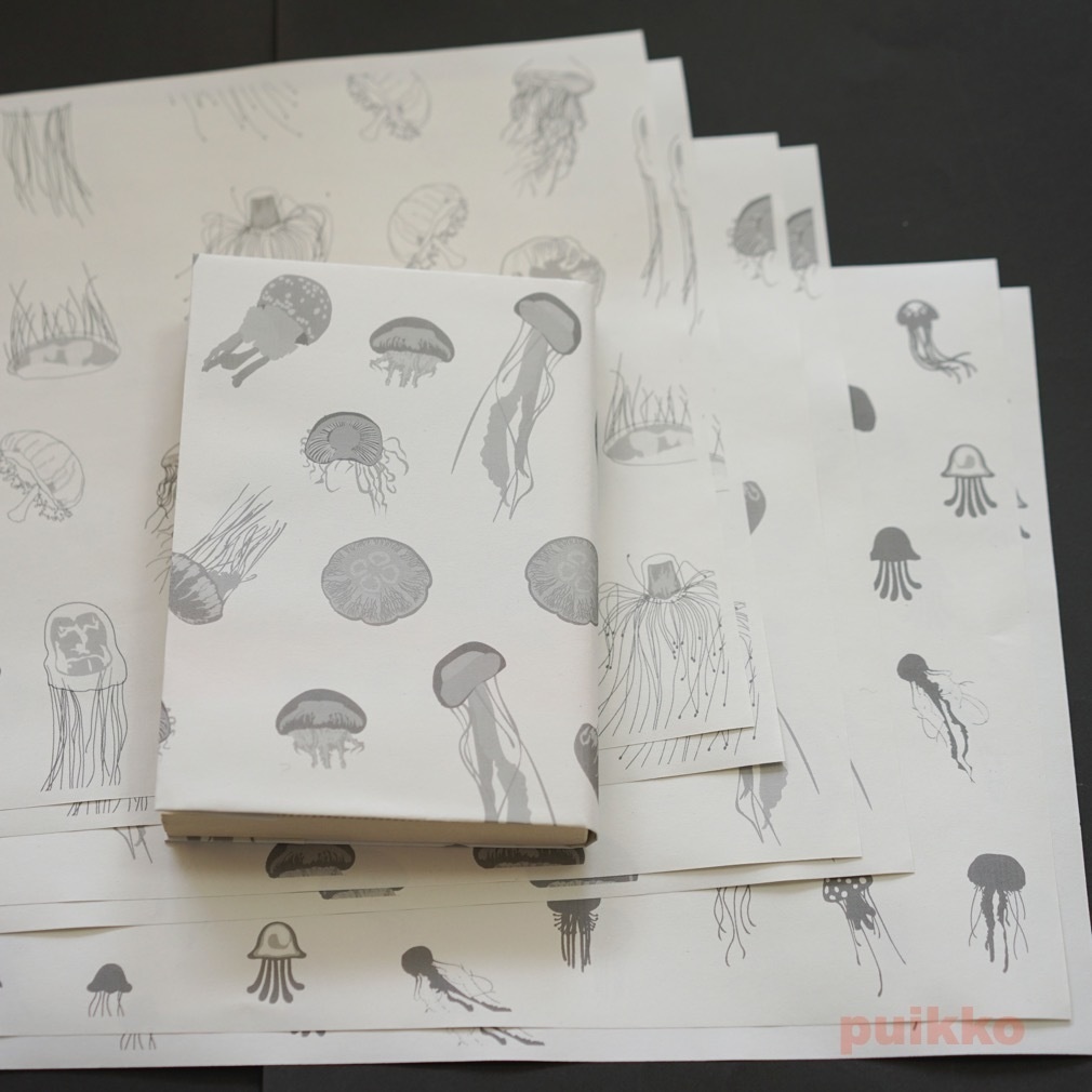 紙製ブックカバー クラゲ