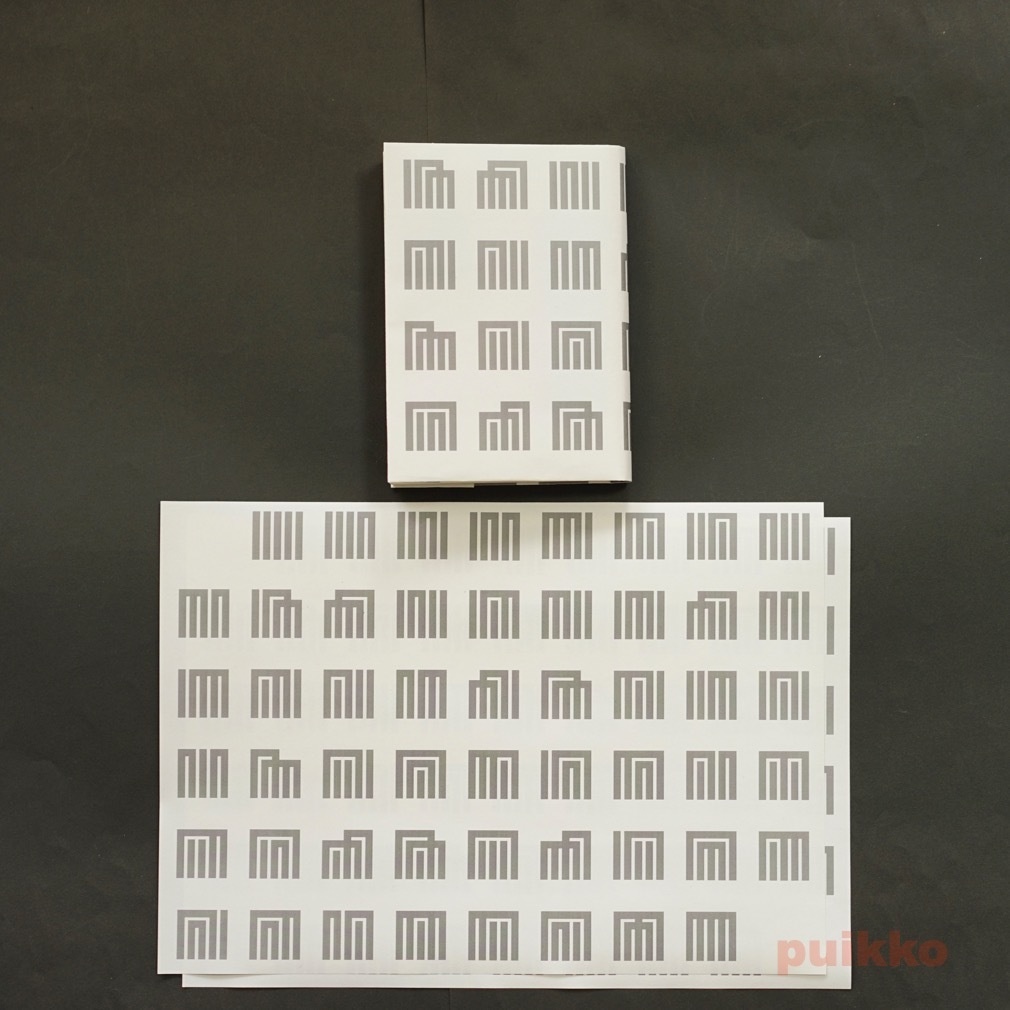 紙製ブックカバー 源氏香の図