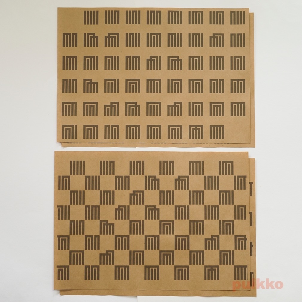 紙製ブックカバー 源氏香の図