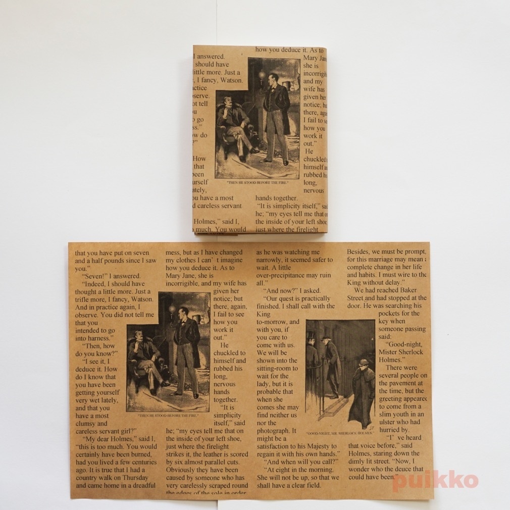 紙製ブックカバー シャーロック・ホームズ3