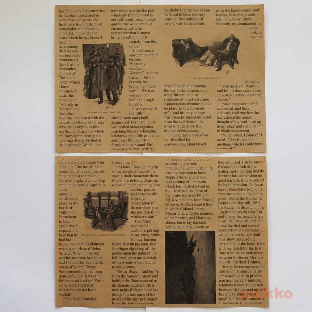 紙製ブックカバー シャーロック・ホームズ3