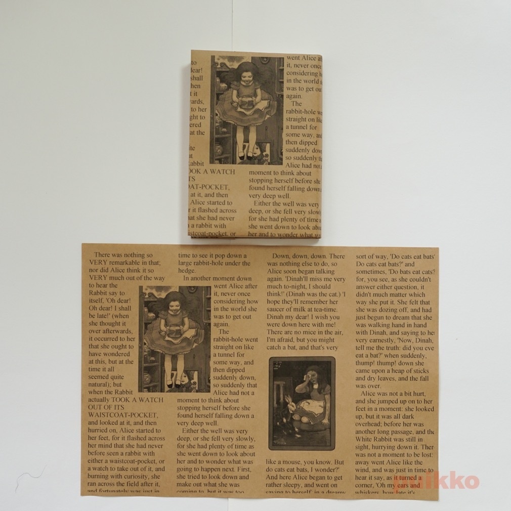 紙製ブックカバー 「不思議の国のアリス」5