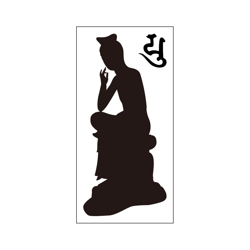 ステッカー　弥勒菩薩