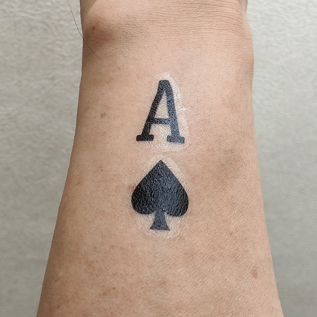 タトゥーシール トランプ黒