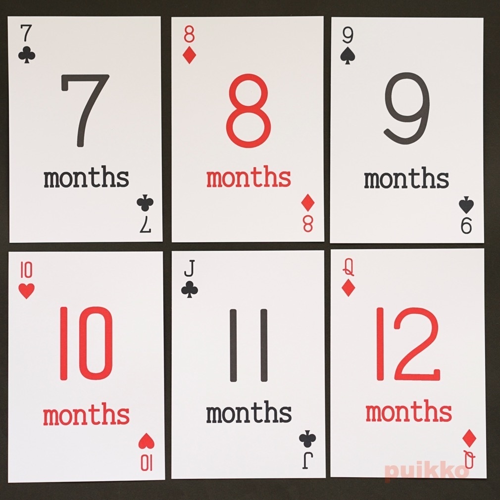 ベビーマンスリーカード トランプ(はがきサイズ)