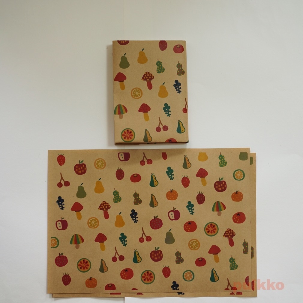 紙製ブックカバー 北欧風イラスト1(カラー)