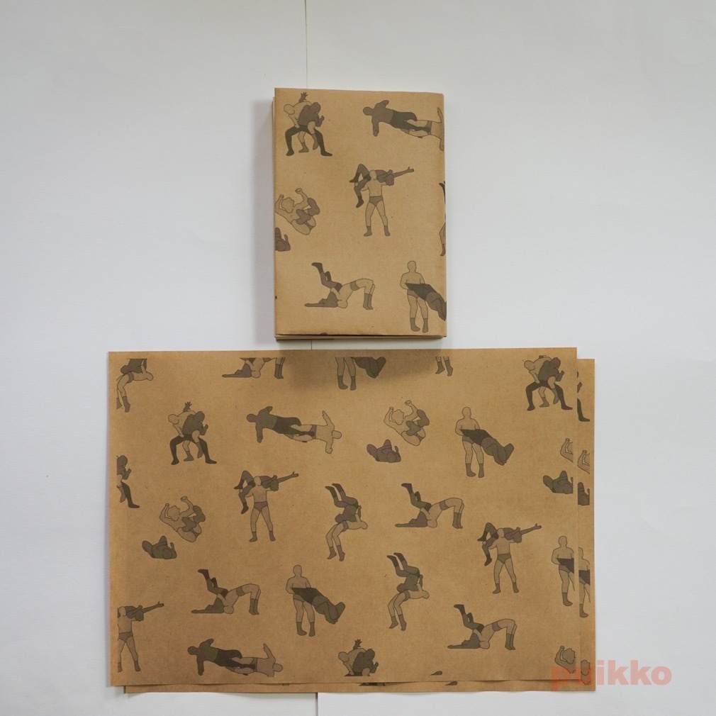 紙製ブックカバー プロレスの技