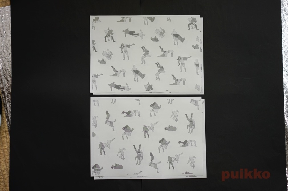 紙製ブックカバー プロレスの技