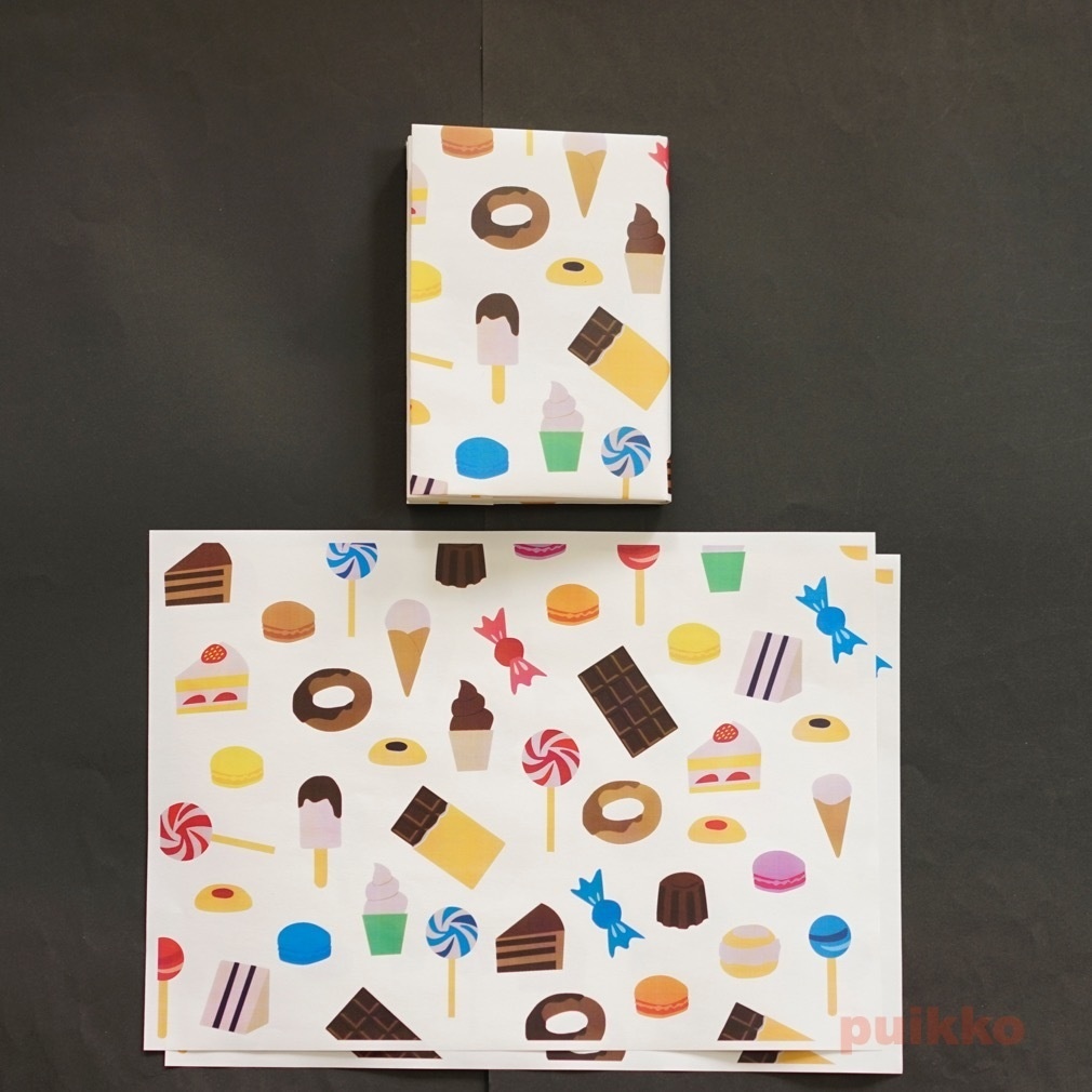 紙製ブックカバー 北欧風イラスト3(カラー)