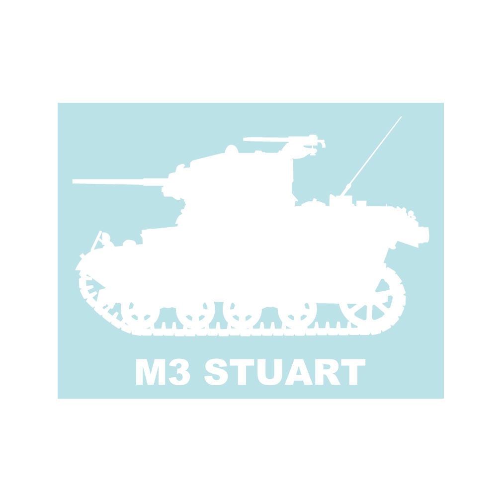 戦車ステッカー M3軽戦車スチュアート