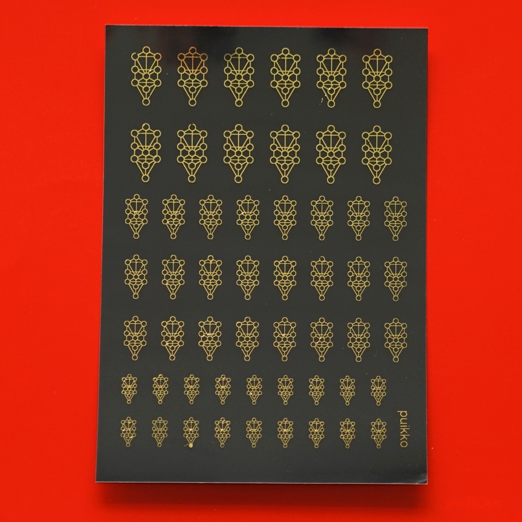 レジン封入用フィルム ツリーオブライフ 箔押し