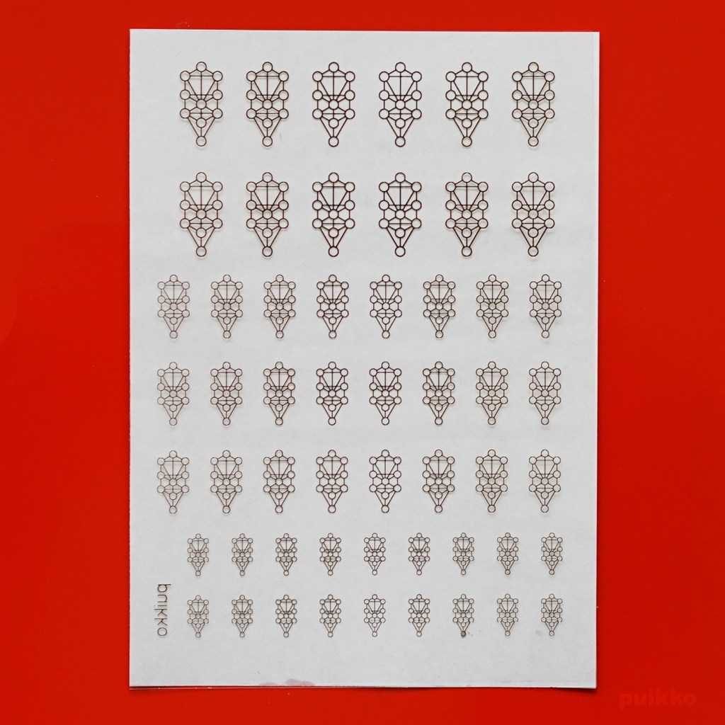 レジン封入用フィルム ツリーオブライフ 箔押し