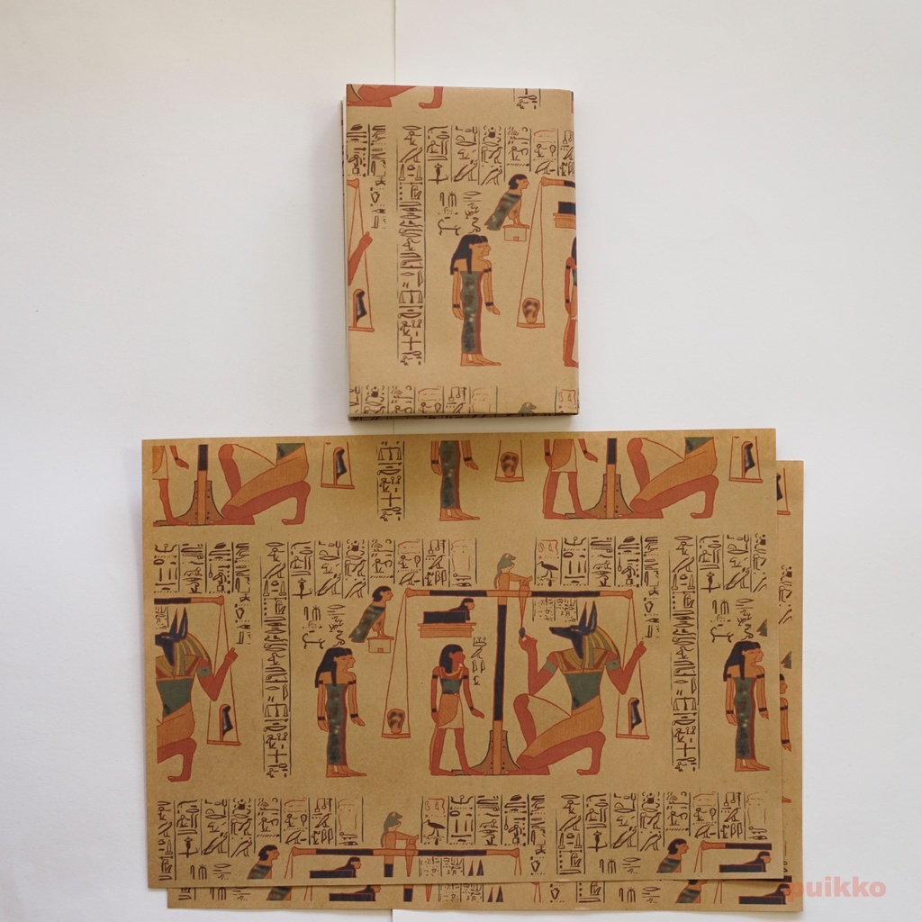 紙製ブックカバー エジプト 死者の書2(カラー)