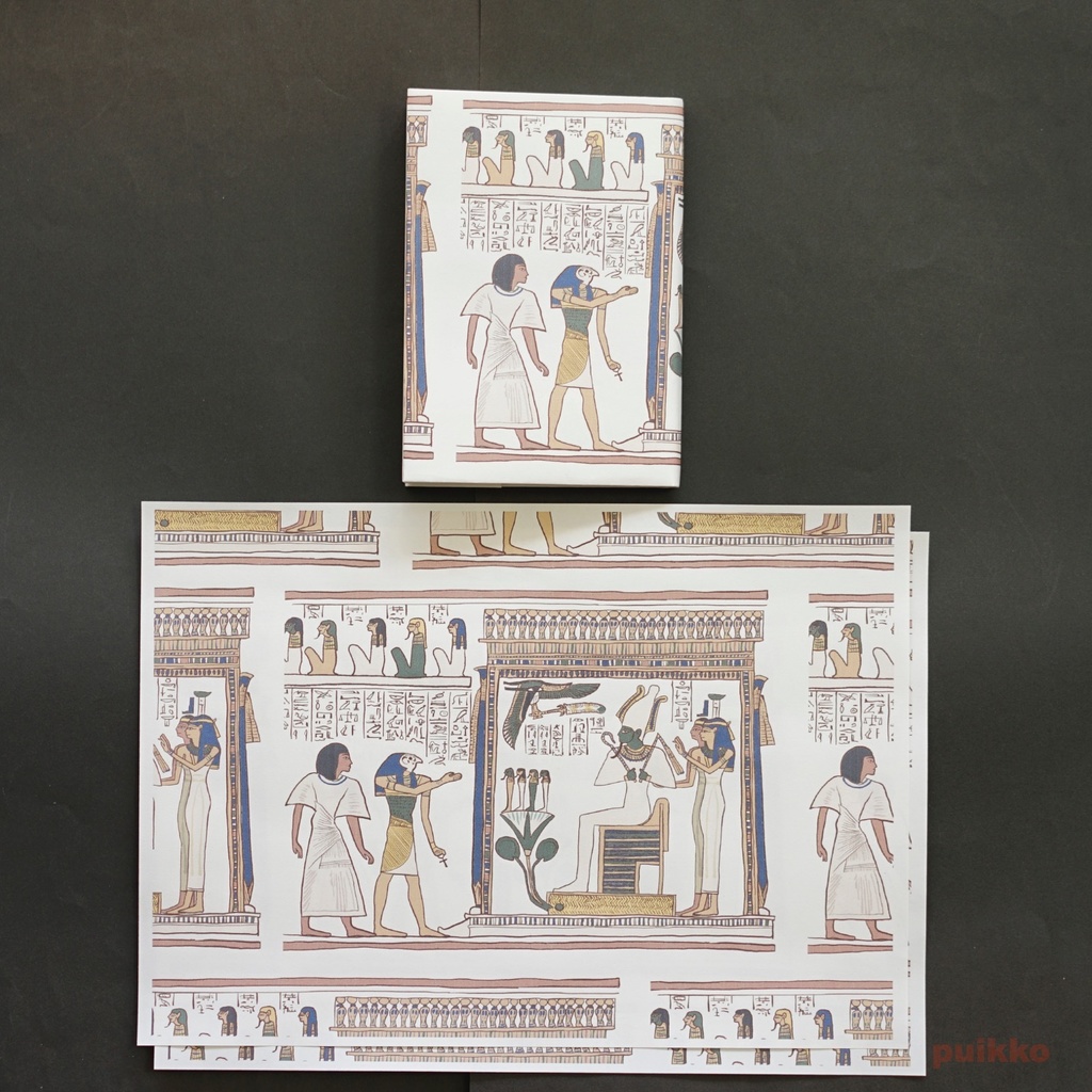 紙製ブックカバー エジプト 死者の書2(カラー)