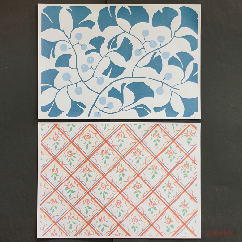 紙製ブックカバー+しおり 竹久夢二デザイン