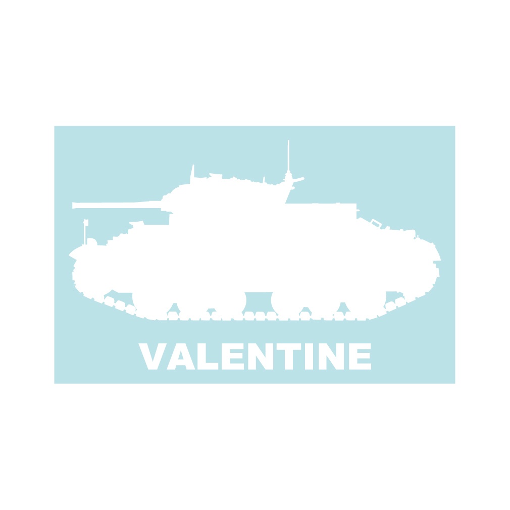 戦車ステッカー ヴァレンタイン歩兵戦車