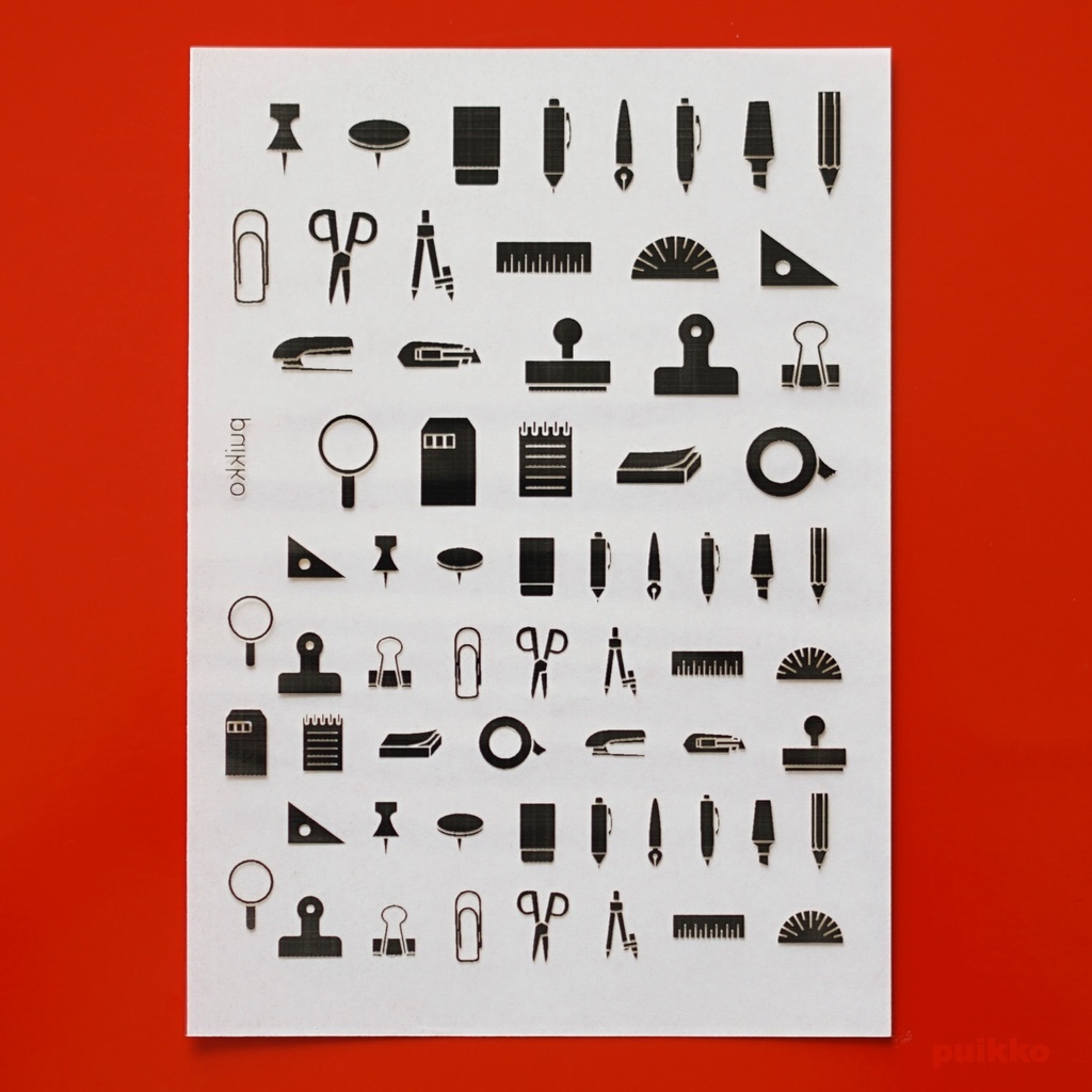 レジン封入用フィルム 文房具 箔押し