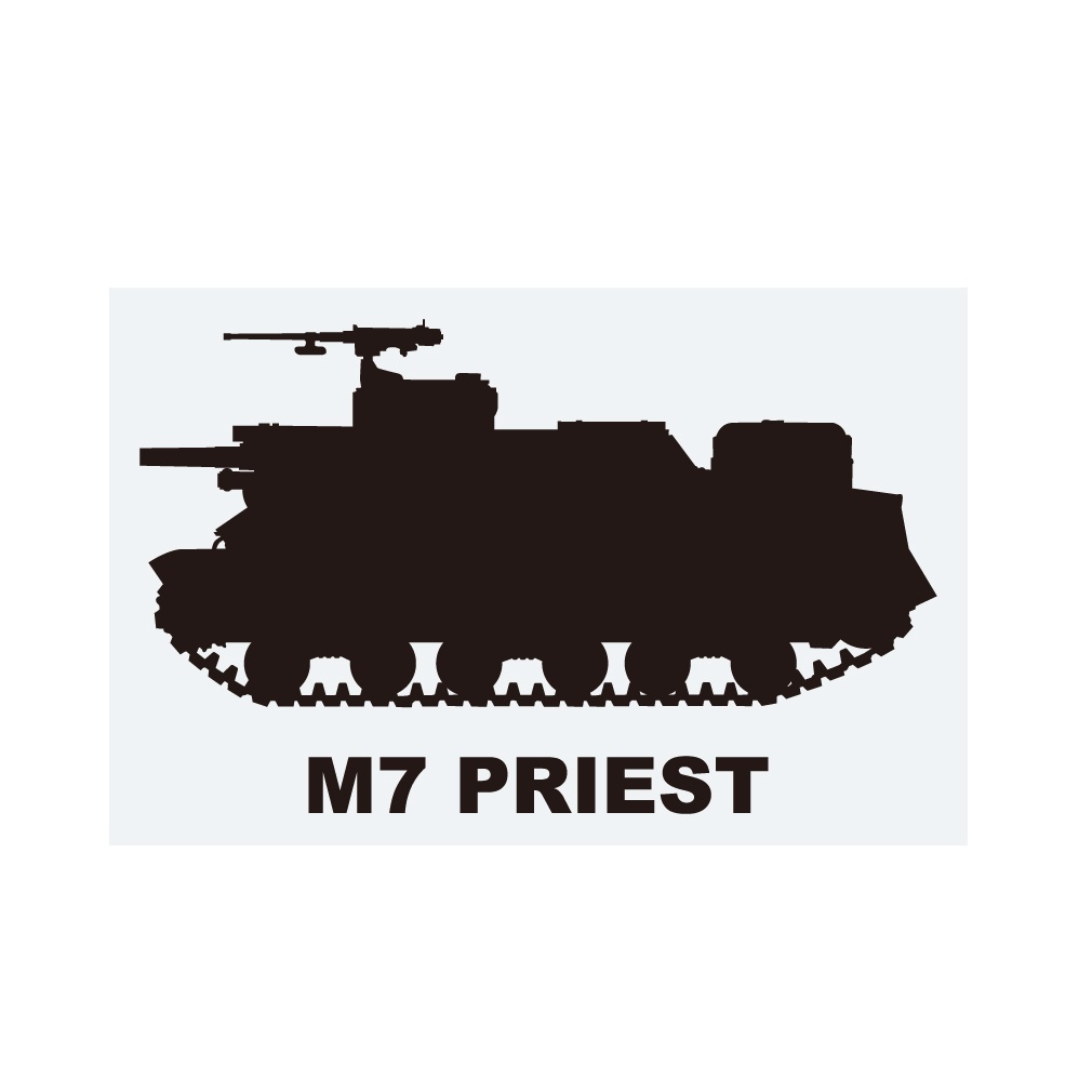 戦車ステッカー　M7プリースト