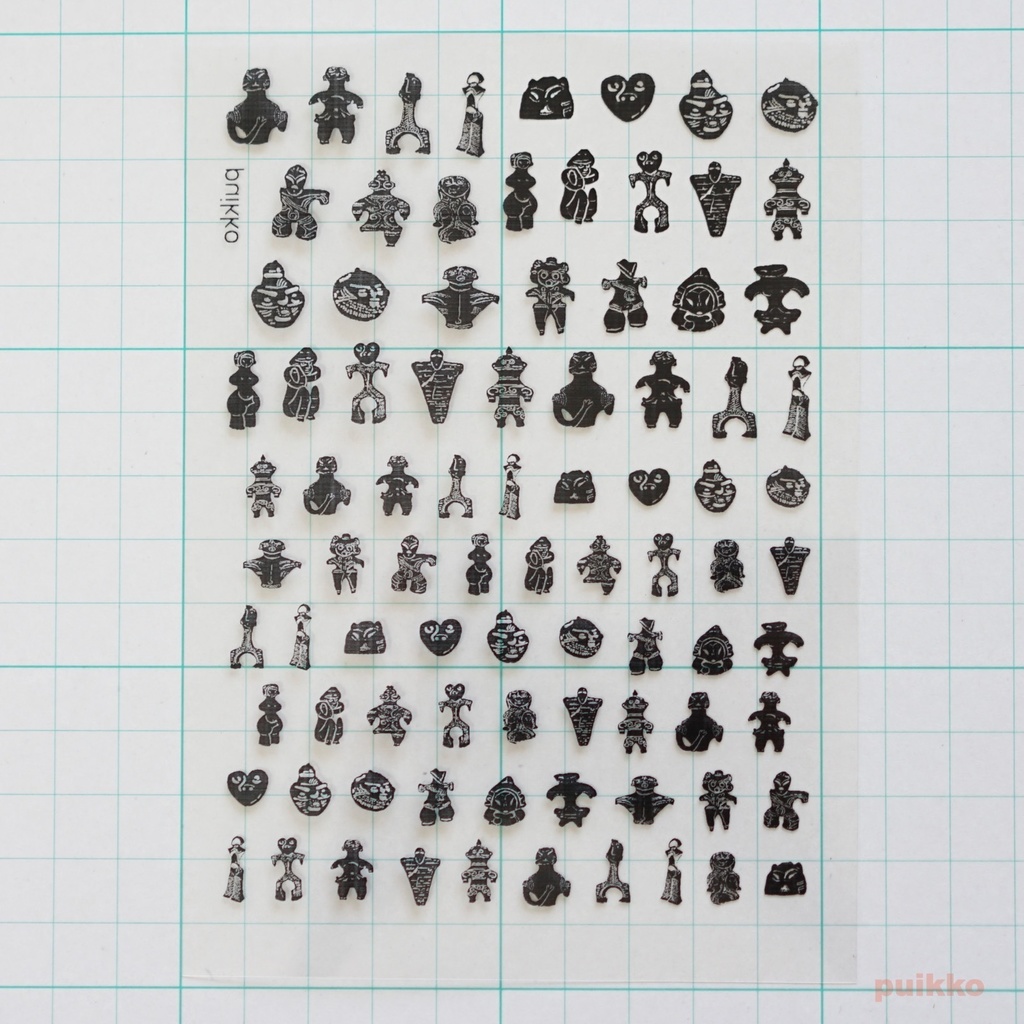 レジン封入用フィルム 土偶