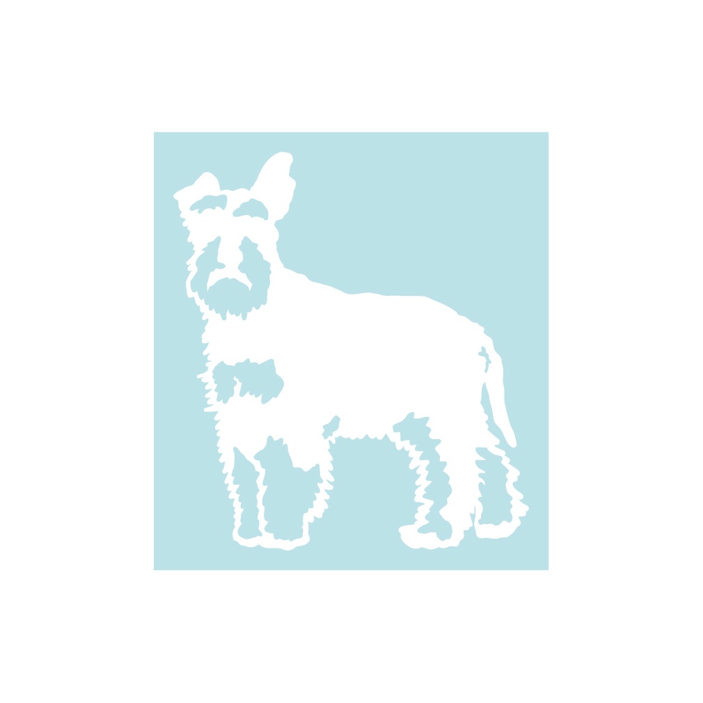 犬ステッカー ミニチュアシュナウザー1