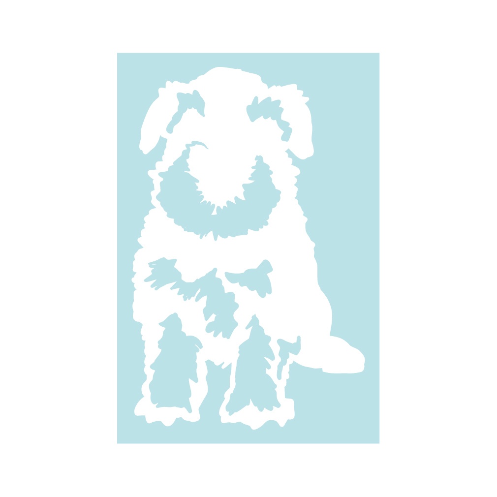 犬ステッカー ミニチュアシュナウザー2