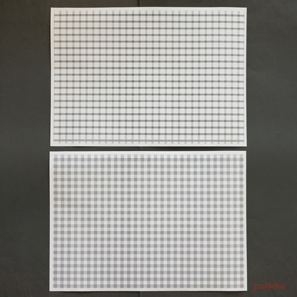 紙製ブックカバー 格子柄