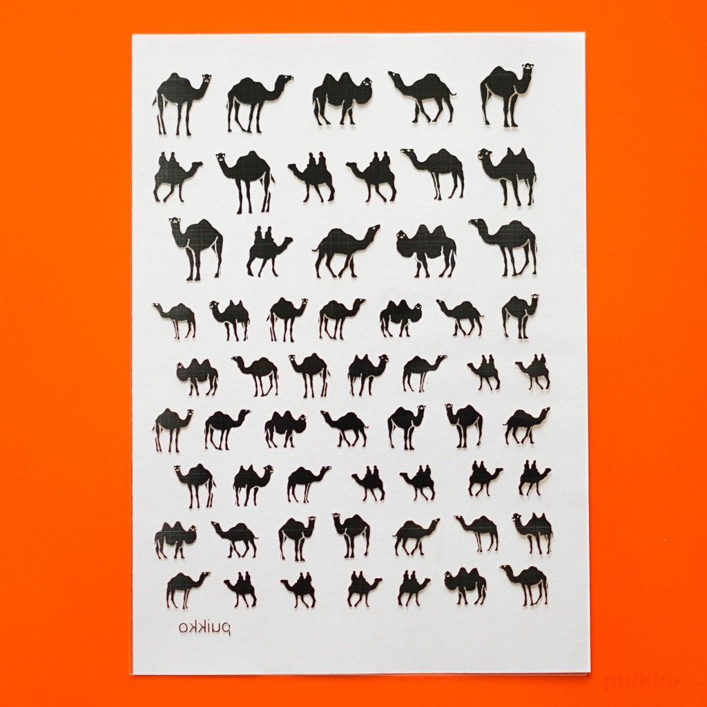 レジン封入用フィルム ラクダ 箔押し