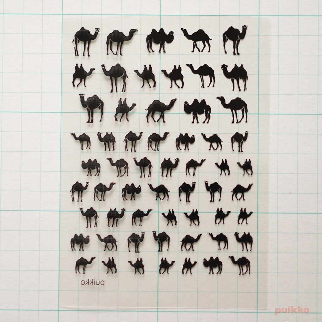 レジン封入用フィルム ラクダ