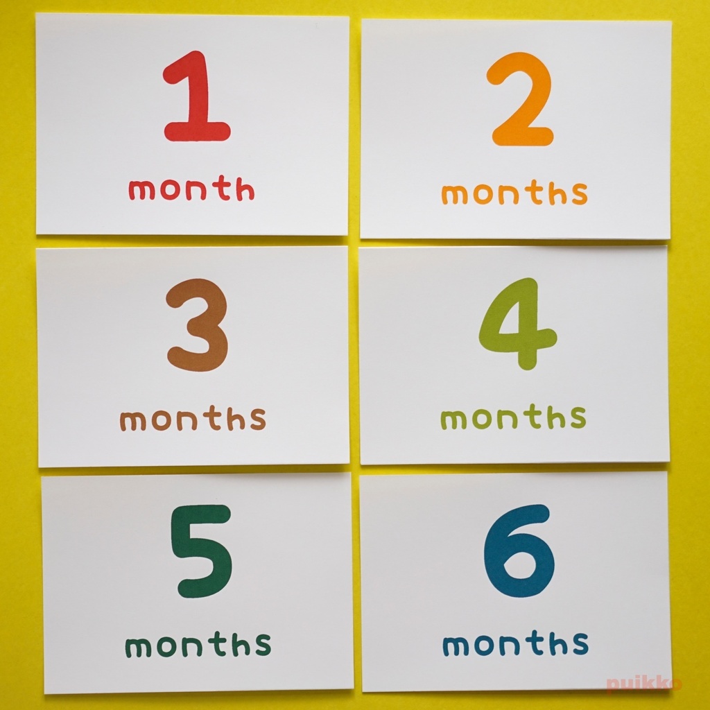 ベビーマンスリーカード marianフォント(L判)