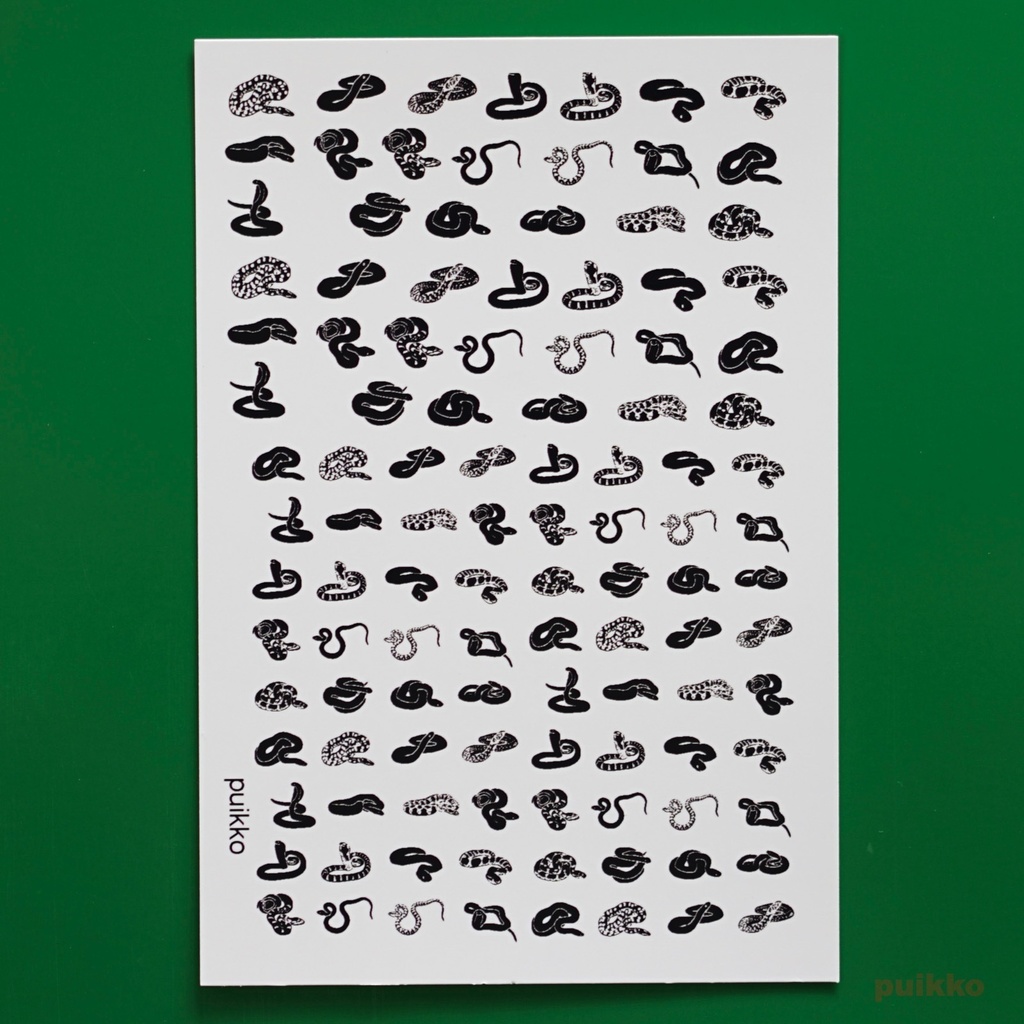 ネイルシール　蛇