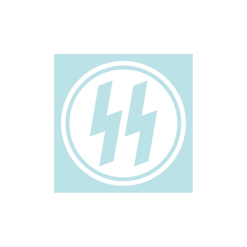 ミリタリーステッカー 親衛隊SSマーク・丸型